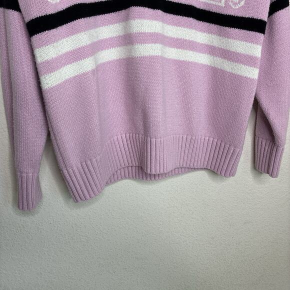 TopShop U Ok Hun Pink and Black Striped Sweater 6 - Picture 5 of 10
